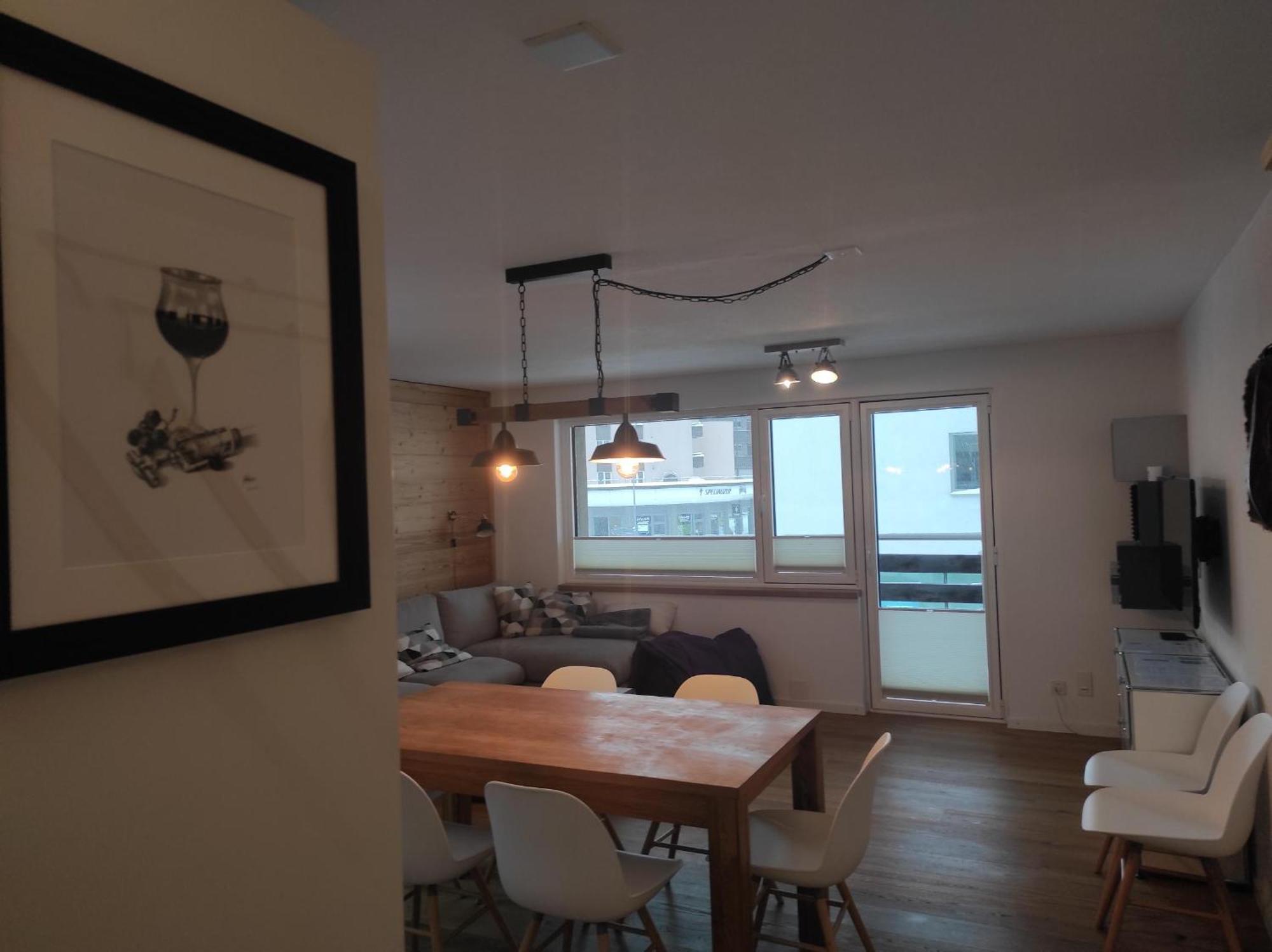 ダヴォス・プラッツHaus Rhaetikon 1. Og, Linksアパートメント エクステリア 写真
